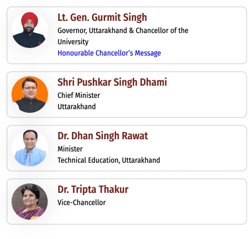 University officials